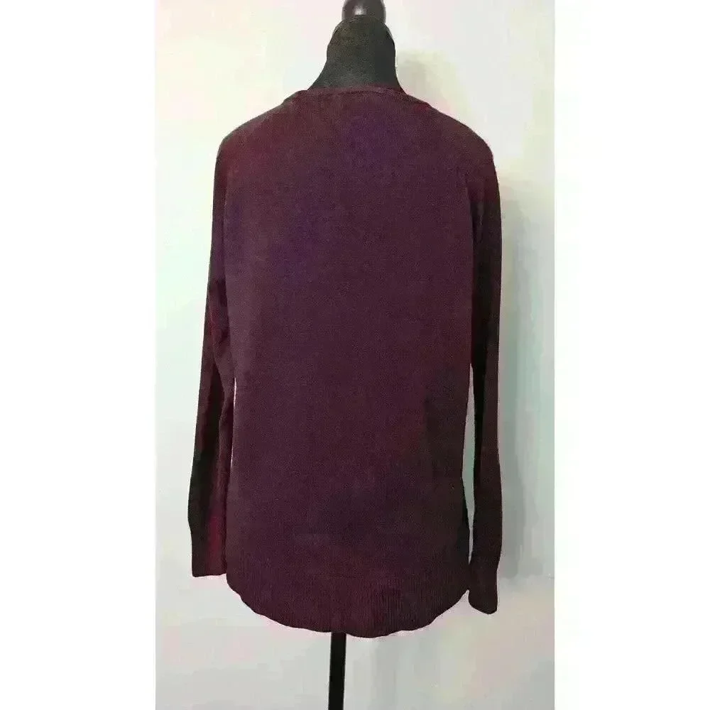Purple Knit Sweater Sweet Romeo